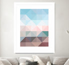 Apex geometric by Gale Switzer on GIANT ART - blue digital painting