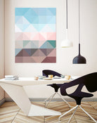 Apex geometric by Gale Switzer on GIANT ART - blue digital painting