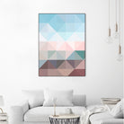 Apex geometric by Gale Switzer on GIANT ART - blue digital painting