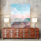 Apex geometric by Gale Switzer on GIANT ART - blue digital painting