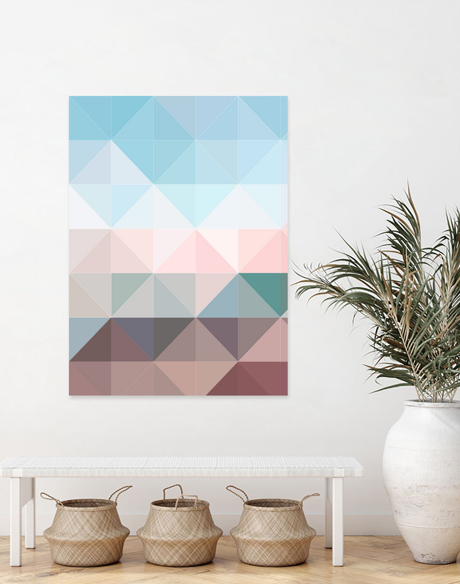 Apex geometric by Gale Switzer on GIANT ART - blue digital painting