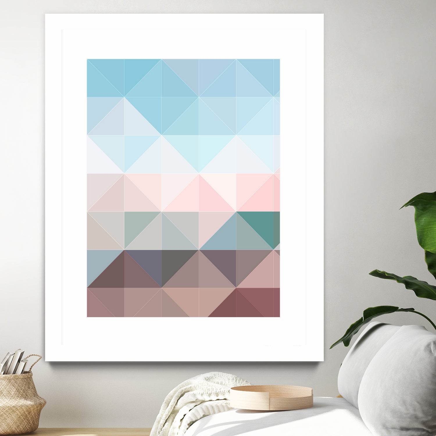 Apex geometric by Gale Switzer on GIANT ART - blue digital painting