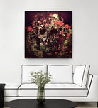 Bloom Skull by Ali Gulec on GIANT ART - red photo illustration