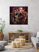 Bloom Skull by Ali Gulec on GIANT ART - red photo illustration