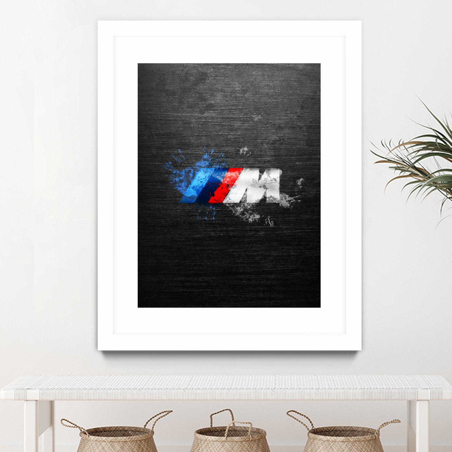 BMW M Power Splatter painting by Jurijs Permanickis on GIANT ART - black digital painting