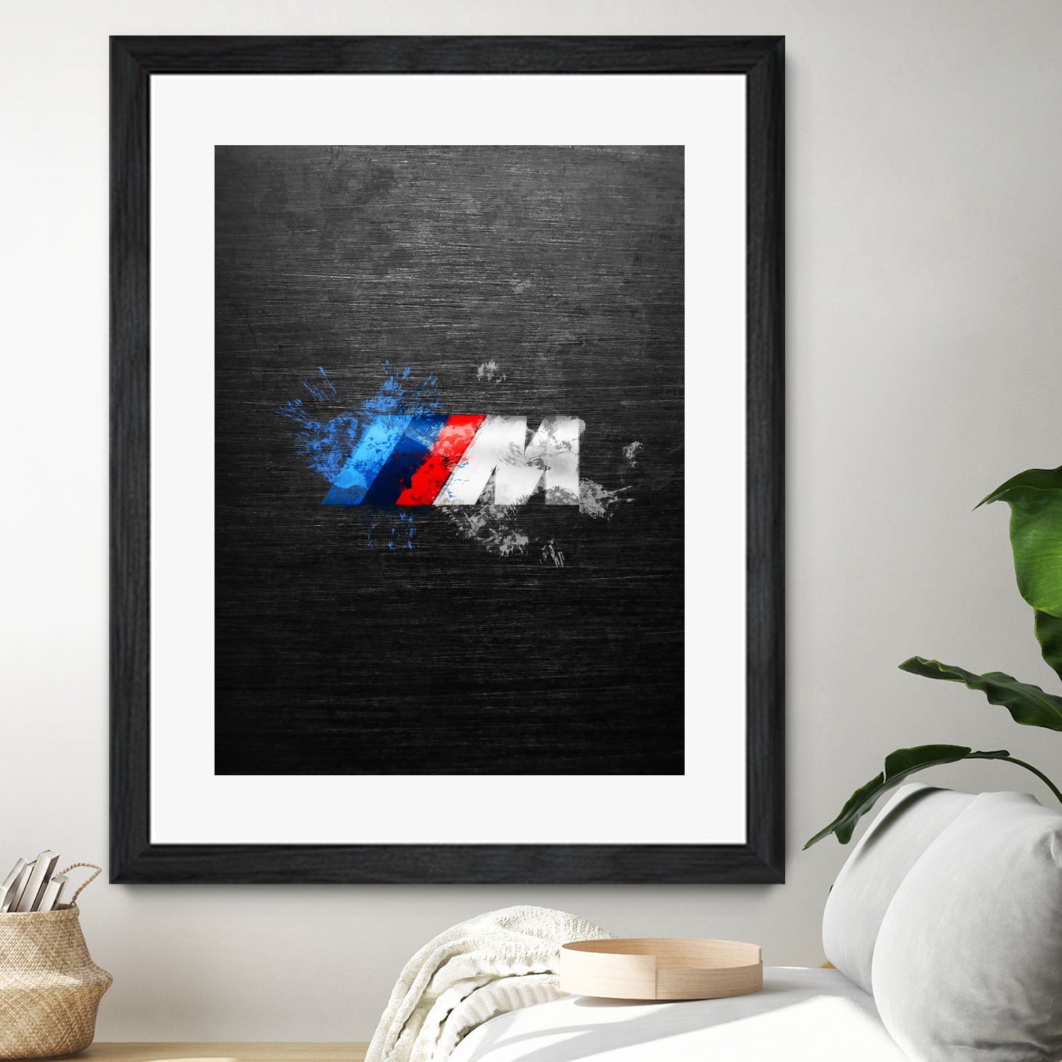 BMW M Power Splatter painting by Jurijs Permanickis on GIANT ART - black digital painting