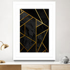 Mosaic with golden lines. by Nemanja Sekularac on GIANT ART - black photo illustration