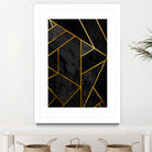 Mosaic with golden lines. by Nemanja Sekularac on GIANT ART - black photo illustration