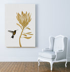 Hummingbird & Flower I by Dana Shek on GIANT ART - white digital painting