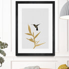 Hummingbird & Flower II by Dana Shek on GIANT ART - white digital painting