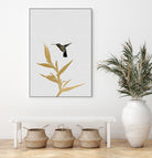 Hummingbird & Flower II by Dana Shek on GIANT ART - white digital painting