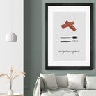 Don't Go Bacon My Heart by Dana Shek on GIANT ART - white typography