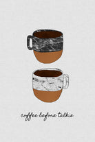 Coffee Before Talkie by Dana Shek on GIANT ART - white typography