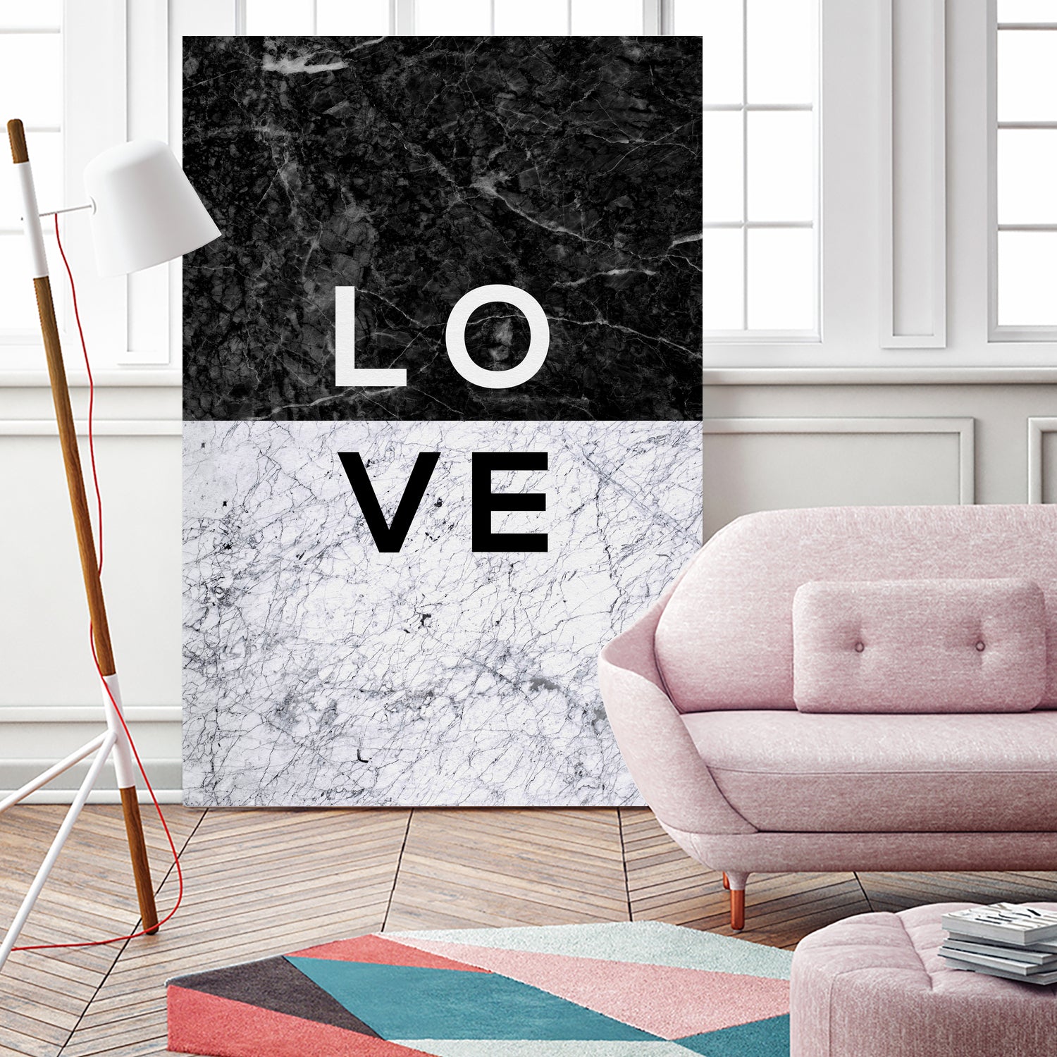 Love Marble by Dana Shek on GIANT ART - white typography