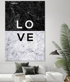 Love Marble by Dana Shek on GIANT ART - white typography