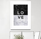 Love Marble by Dana Shek on GIANT ART - white typography