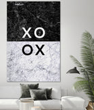 XO XO by Dana Shek on GIANT ART - white typography