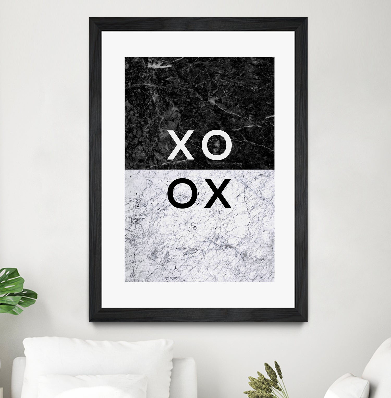 XO XO by Dana Shek on GIANT ART - white typography