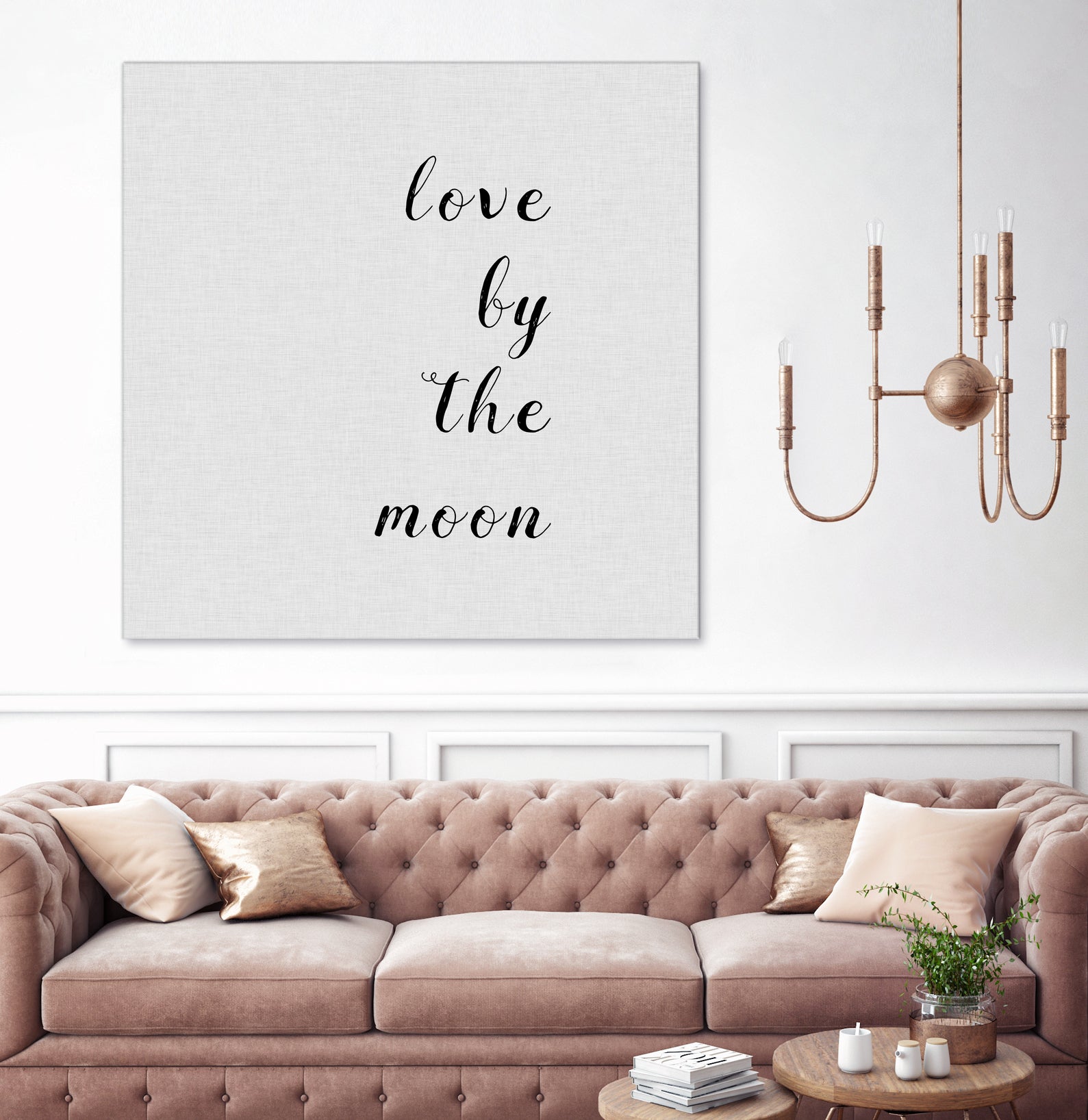 Love By The Moon by Dana Shek on GIANT ART - white digital painting