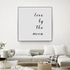 Love By The Moon by Dana Shek on GIANT ART - white digital painting