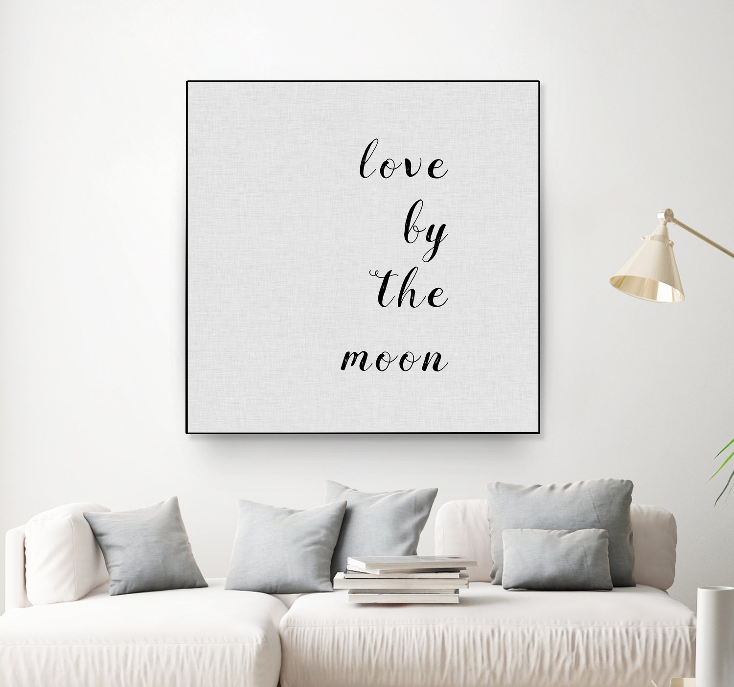 Love By The Moon by Dana Shek on GIANT ART - white digital painting