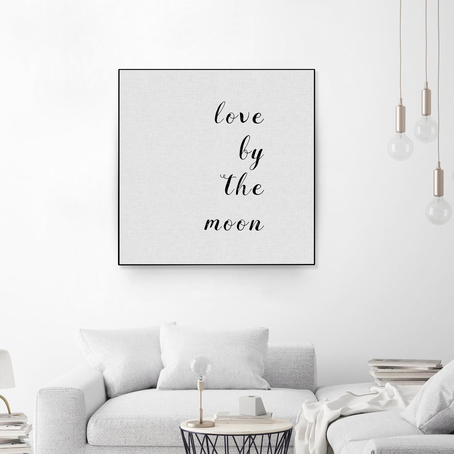 Love By The Moon by Dana Shek on GIANT ART - white digital painting