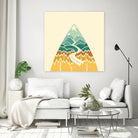 The Road Goes Ever On... by Wayne Minnis on GIANT ART - yellow vector illustration