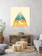 The Road Goes Ever On... by Wayne Minnis on GIANT ART - yellow vector illustration