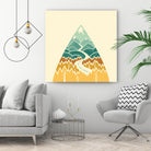 The Road Goes Ever On... by Wayne Minnis on GIANT ART - yellow vector illustration