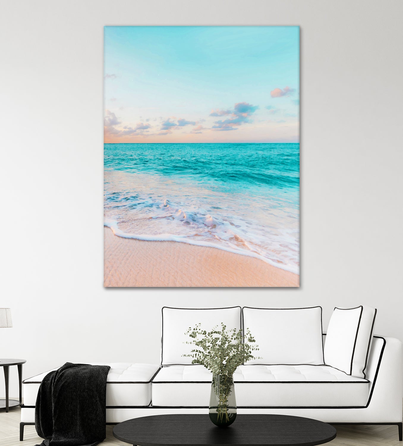 Ocean Bliss, Nature Landscape Sea Travel Tropical, Nordic by Uma Gokhale on GIANT ART - blue photo illustration