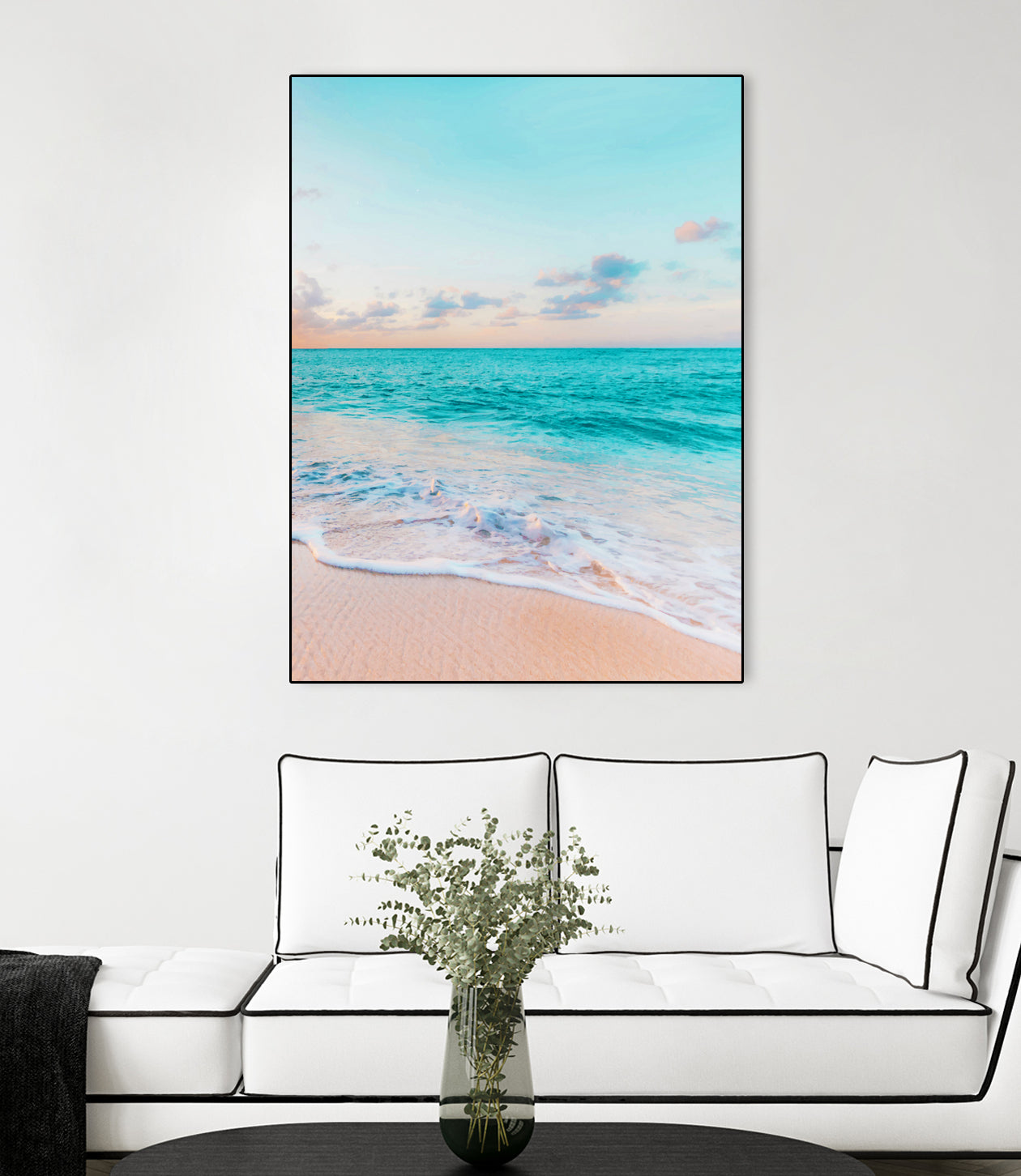 Ocean Bliss, Nature Landscape Sea Travel Tropical, Nordic by Uma Gokhale on GIANT ART - blue photo illustration