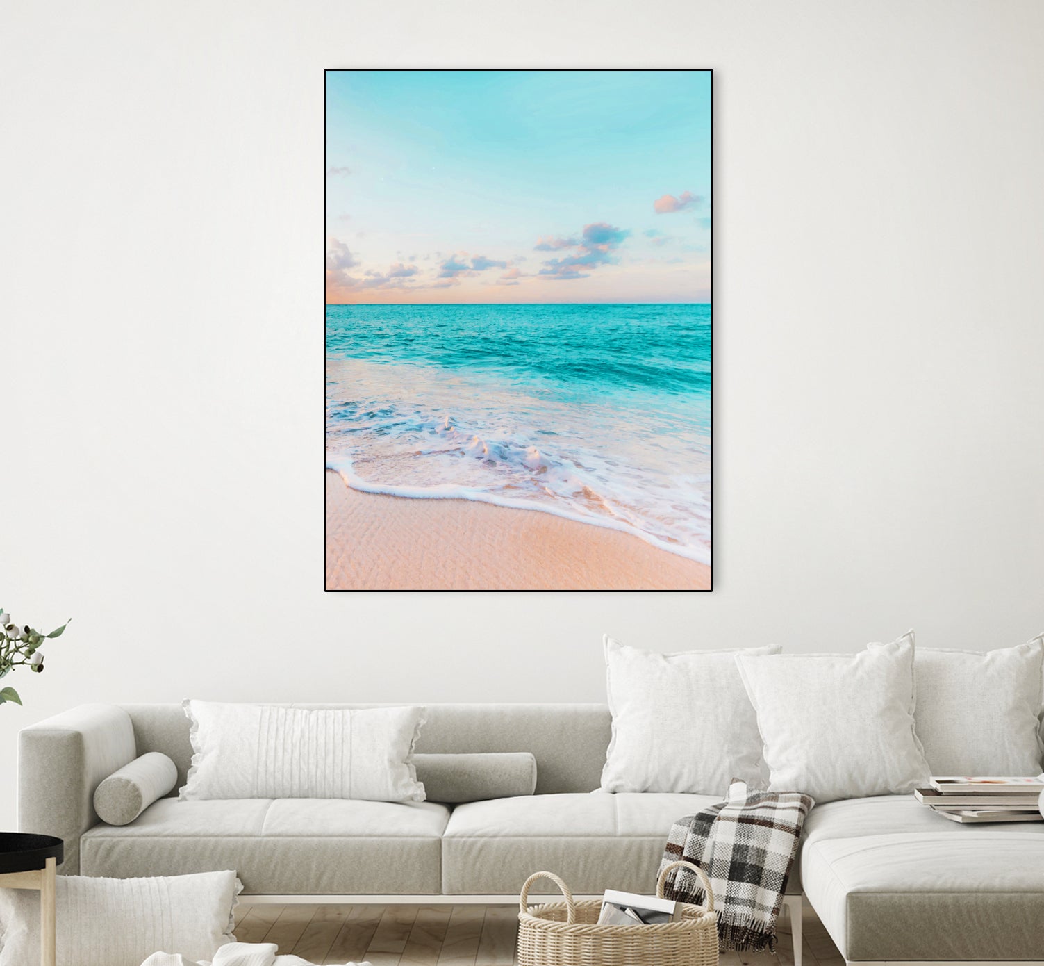 Ocean Bliss, Nature Landscape Sea Travel Tropical, Nordic by Uma Gokhale on GIANT ART - blue photo illustration