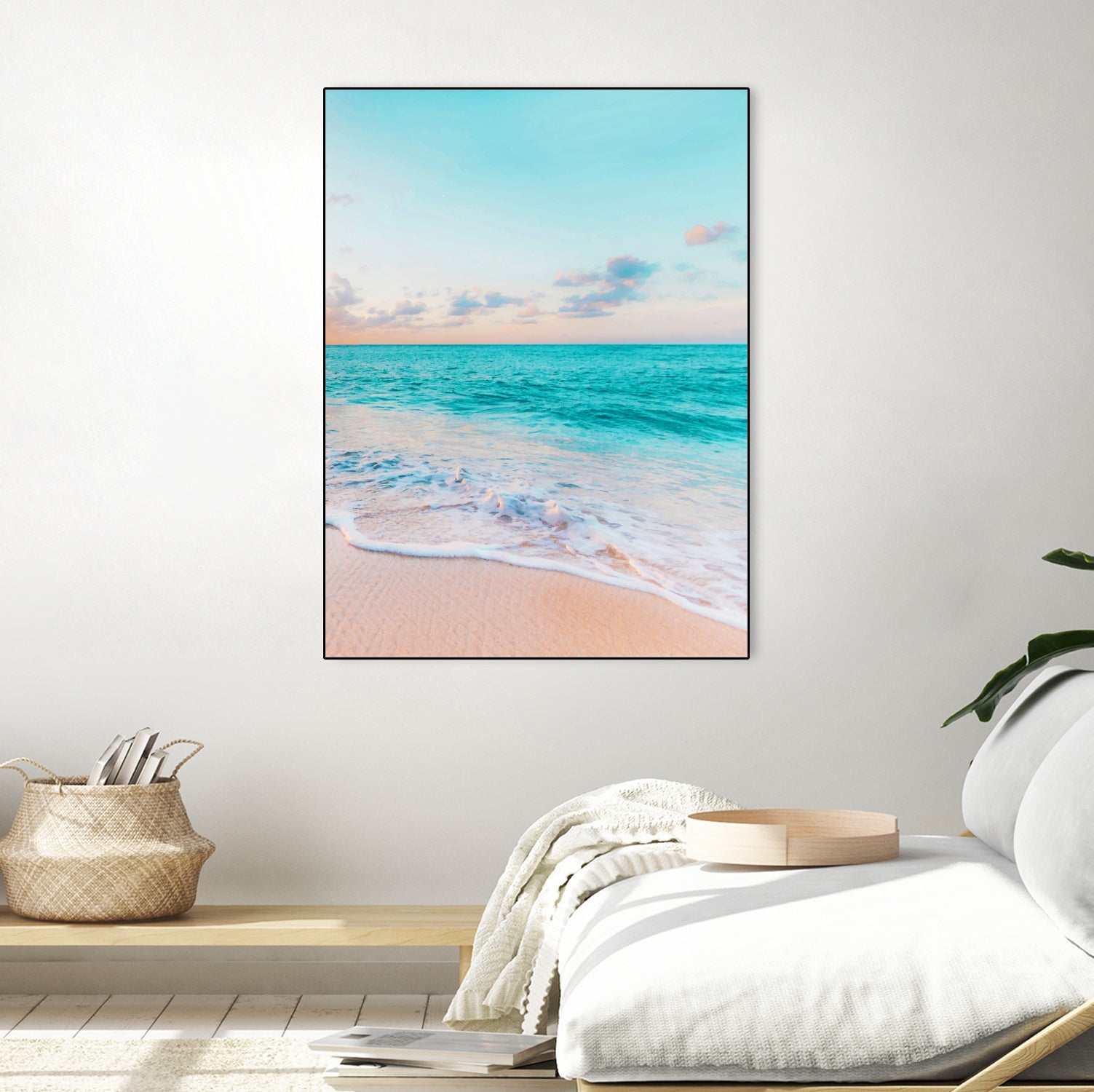 Ocean Bliss, Nature Landscape Sea Travel Tropical, Nordic by Uma Gokhale on GIANT ART - blue photo illustration