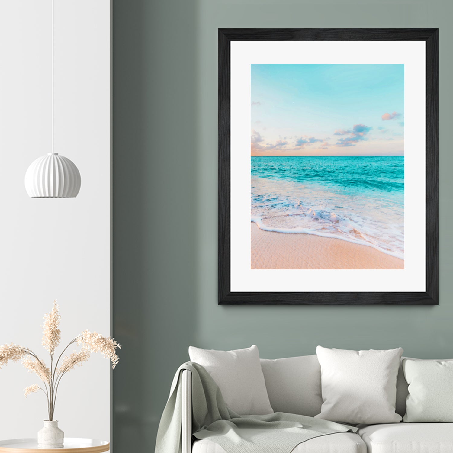 Ocean Bliss, Nature Landscape Sea Travel Tropical, Nordic by Uma Gokhale on GIANT ART - blue photo illustration