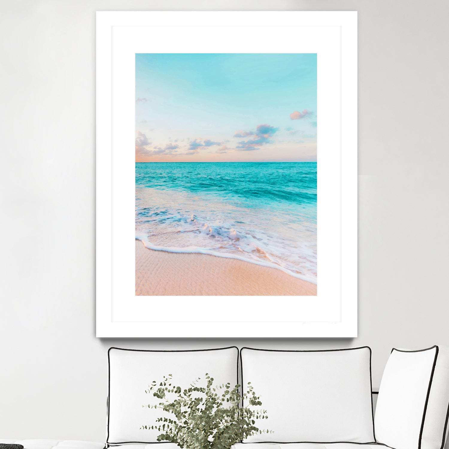 Ocean Bliss, Nature Landscape Sea Travel Tropical, Nordic by Uma Gokhale on GIANT ART - blue photo illustration