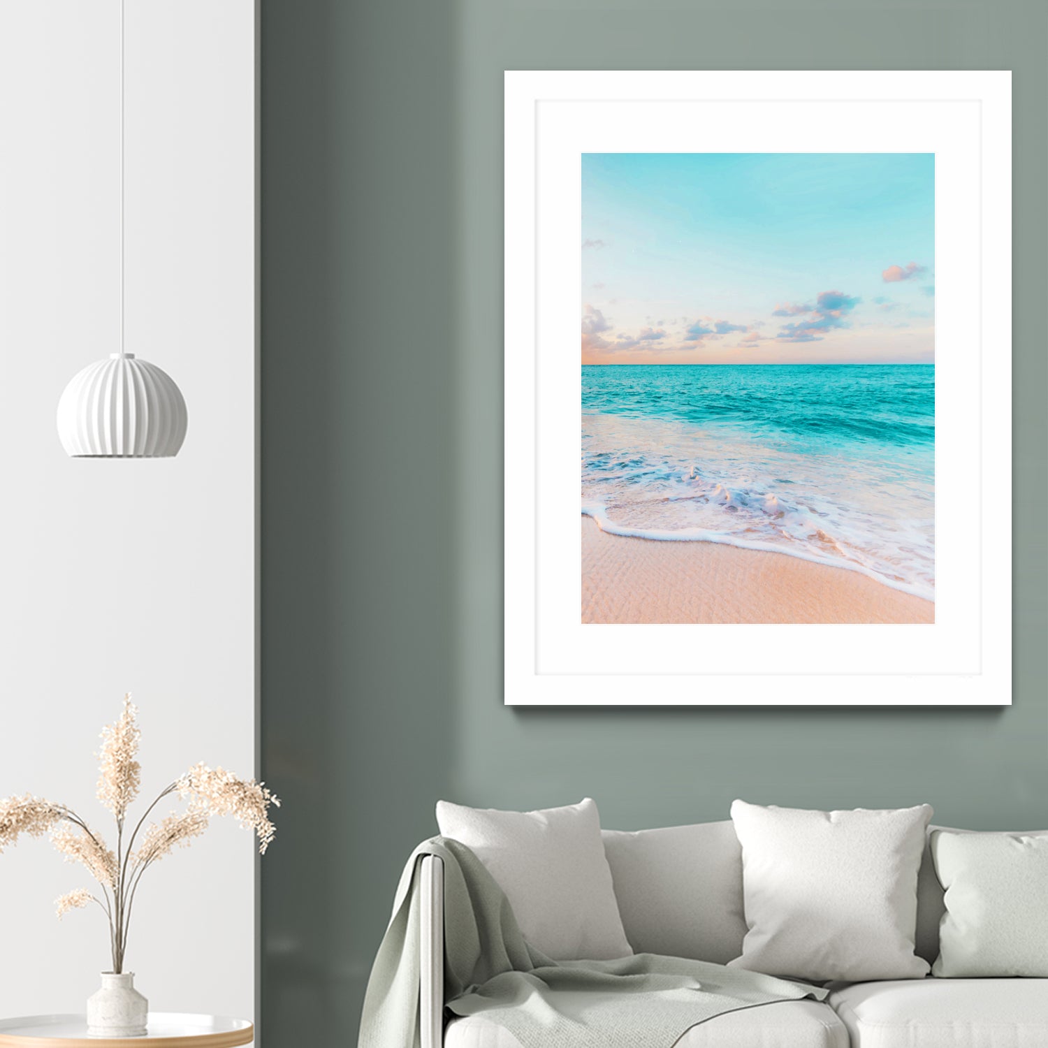 Ocean Bliss, Nature Landscape Sea Travel Tropical, Nordic by Uma Gokhale on GIANT ART - blue photo illustration