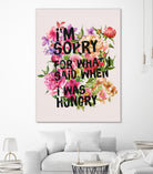 I'm Sorry For What I Said When I Was Hungry. by Sara Eshak on GIANT ART - orange photo illustration