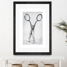 Scissors by Emi Dimitrova on GIANT ART - gray mixed media