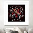 satanic cat pentagram death black metal band exorcist by Damian Augustyniak on GIANT ART - black photo manipulation