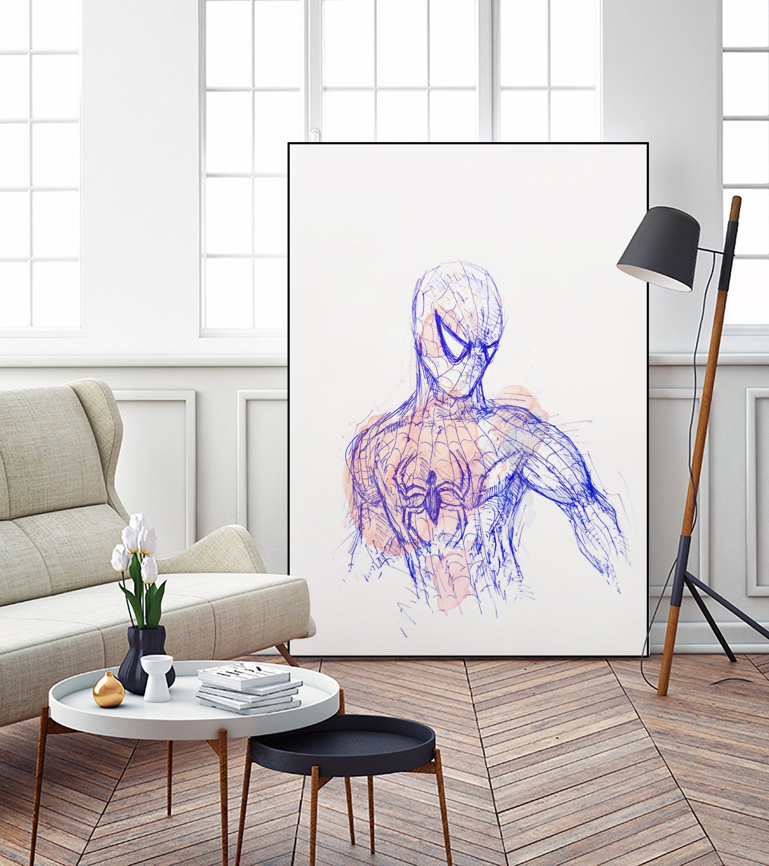 Spider-Man by Koen Cheung Mok on GIANT ART - white character design