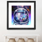 astronaut world map by Bekim Mehovic on GIANT ART - blue digital painting