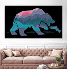 Bear Country by Rick Crane on GIANT ART - fuchsia digital drawing