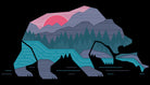 Bear Country by Rick Crane on GIANT ART - fuchsia digital drawing