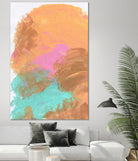 Abstract 842 by Cecilie Karoline on GIANT ART - pink mixed media