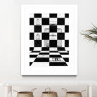 Chanel Chess by Daniel Janda on GIANT ART - black mixed media