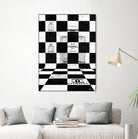 Chanel Chess by Daniel Janda on GIANT ART - black mixed media