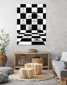 Chanel Chess by Daniel Janda on GIANT ART - black mixed media