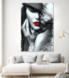 Fashion Flair in Black and White by Rafael Salazar on GIANT ART - black digital painting