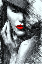 Fashion Flair in Black and White by Rafael Salazar on GIANT ART - black digital painting