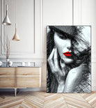 Fashion Flair in Black and White by Rafael Salazar on GIANT ART - black digital painting